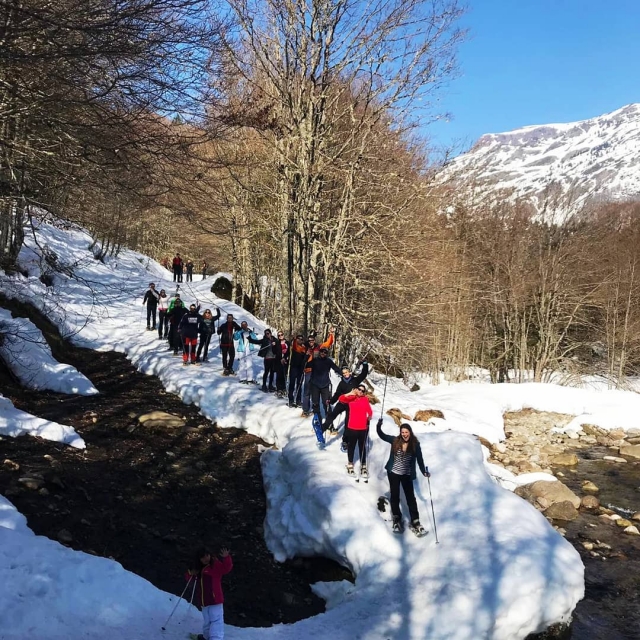 Bellissima escursione sulla neve! 