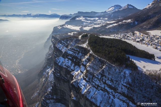 Das Plateau Saint Hilaire du Touvet unter dem Schnee