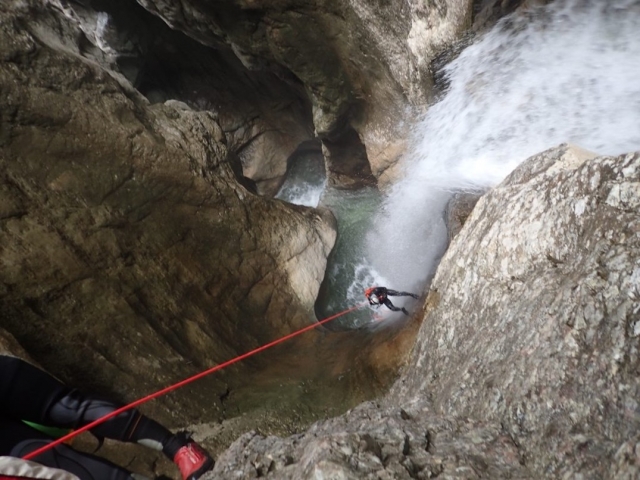  Strong sensations during a rappel.