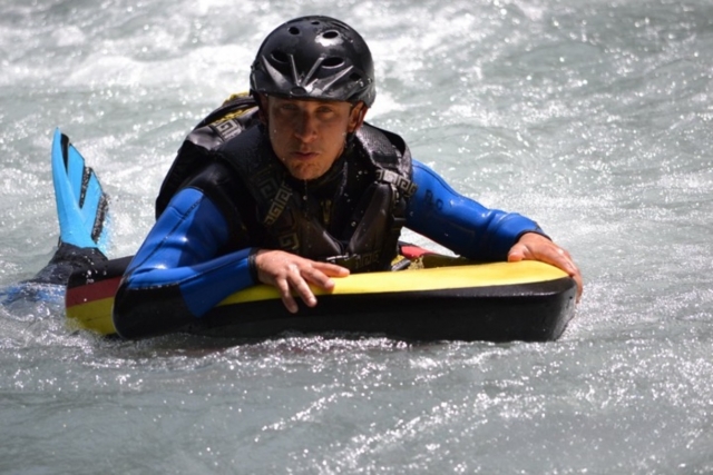 Balade dans la Dranse en Hydrospeed