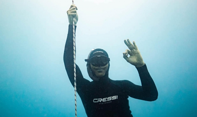  Everything goes well in underwater apnea 