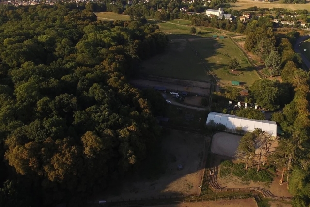 Le centre vue du ciel 