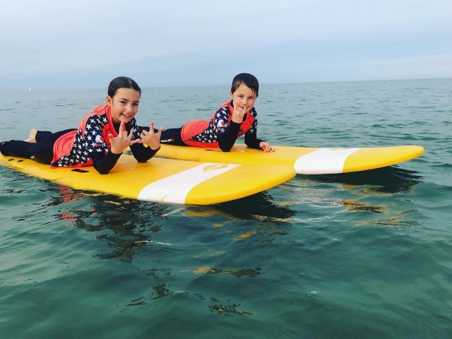 Nel bel mezzo di una sessione di surf.