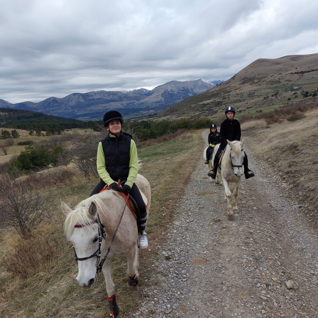 Paseos a caballo en los Altos Alpes 