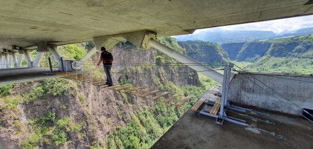 The underside of the bridge 