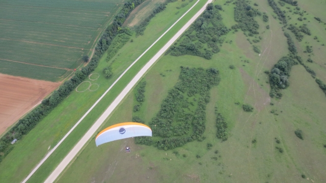  Paramotor flight over the greenery 