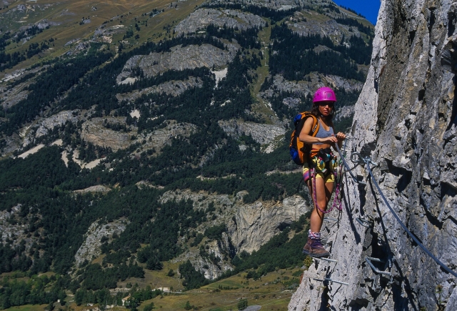  Via Ferrata on the Ardèche cliffs 