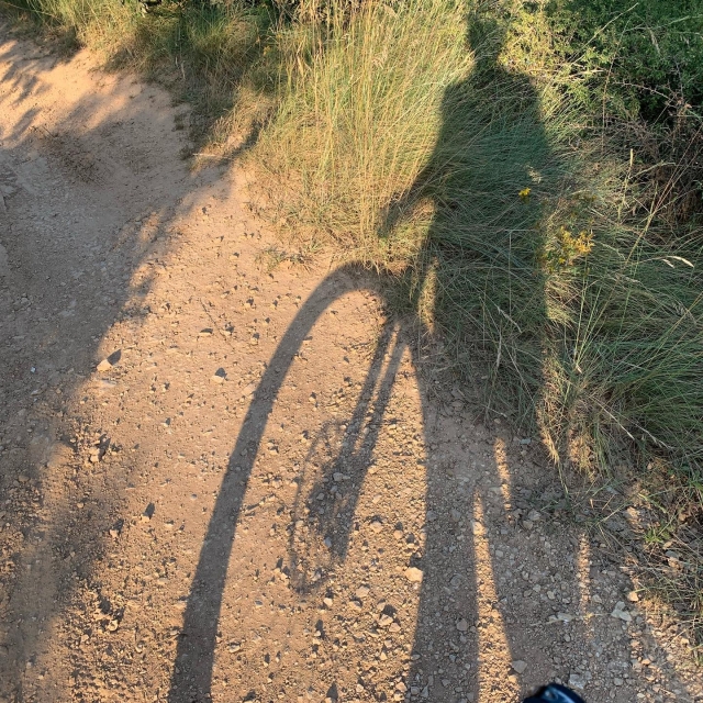  AE Paseo en bicicleta de montaña bajo un hermoso sol 