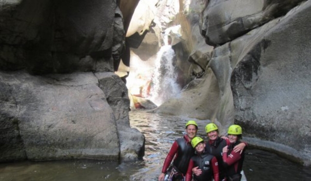 Photo souvenir de l'activité en canyoning 
