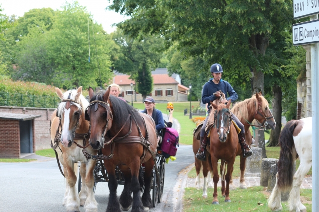 Sortie à cheval en groupe
