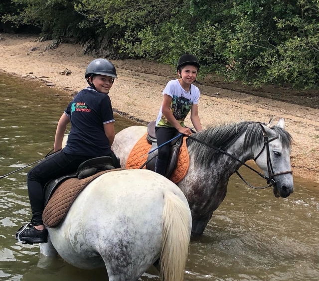 Refreshing horseback ride 