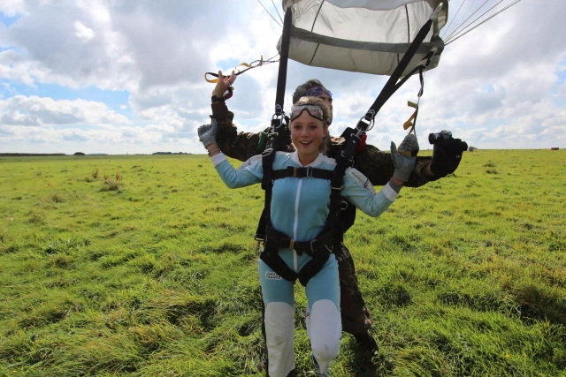  Landing with a big smile 