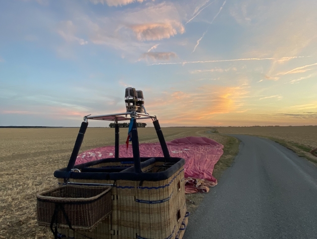 Preparazione della mongolfiera 