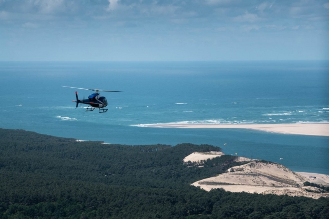 Discovery of the jewels of the Gironde in helicopter