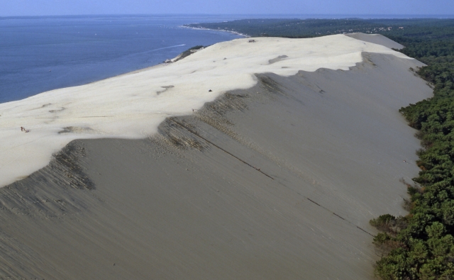 Discovery of the Dune du Pilat in helicopter