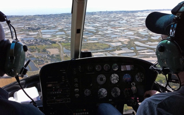 Vuelo sobre el estuario del Loira 
