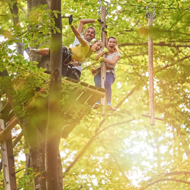 Parcours d'aventure dans la bonne humeur