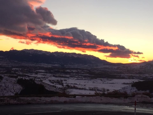  O pôr do sol que você poderá admirar 