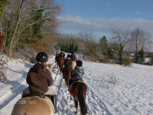  Dieser Ponyritt ist auch im Winter möglich 