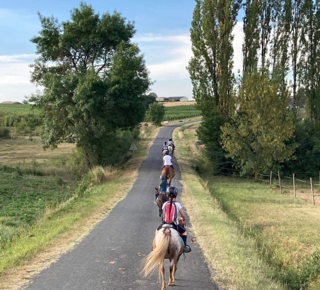  Vamos a dar un paseo a caballo por la Gironda 