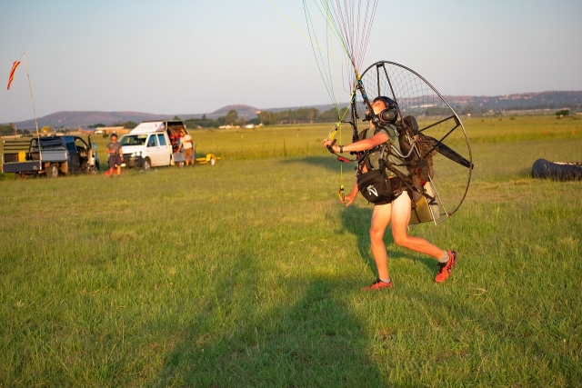  aterrissagem do paramotor 