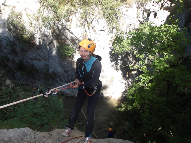  Abseilen in die Baou-Schlucht 