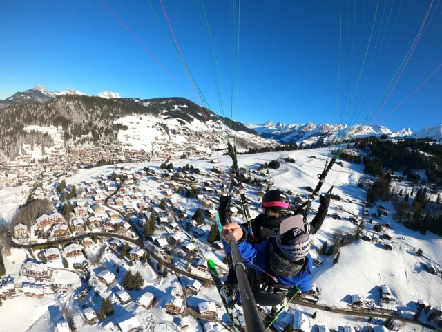  Vuelo sobre La Clusaz en parapente biplaza 