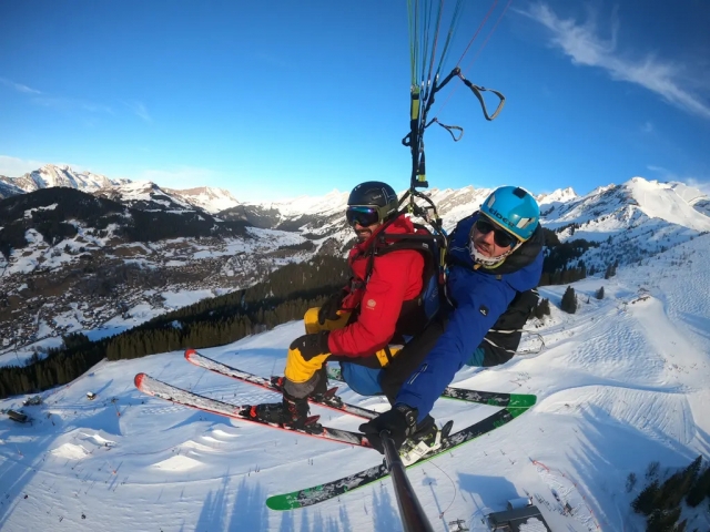 Vuelo en parapente biplaza en La Clusaz 