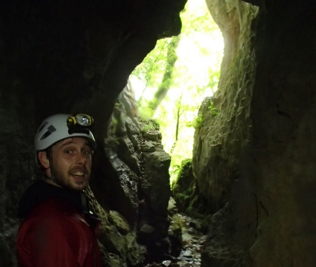  Arrived at the exit of the cave 