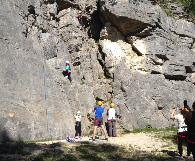 Départ pour le Via Ferrata