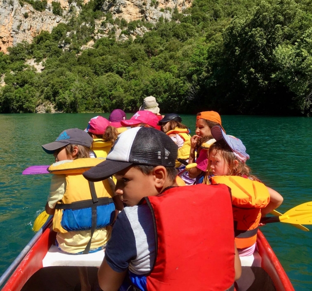 Balade en kayak pour enfants dans le Var