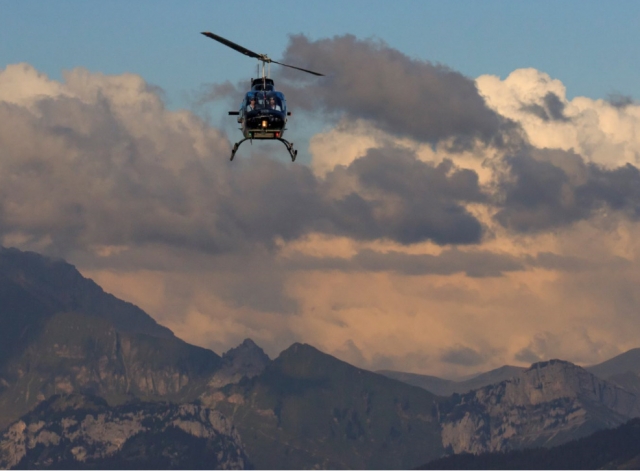  Flug in den Alpen 