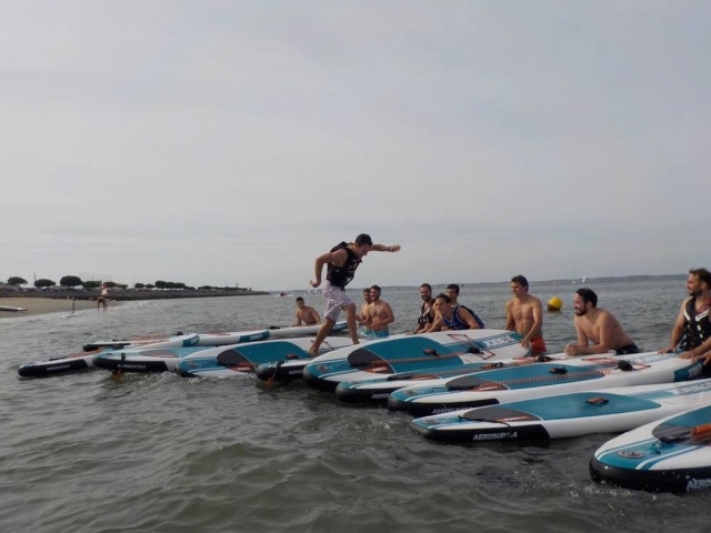 Activité paddle sur le bassin d´Arcachon