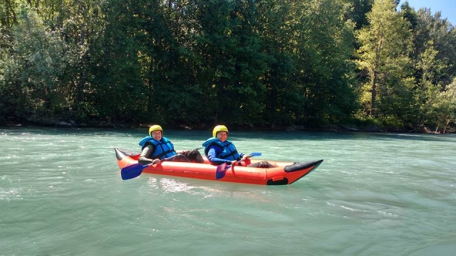 Giornata in canoa gonfiabile sulle rive dell'Ubaye 