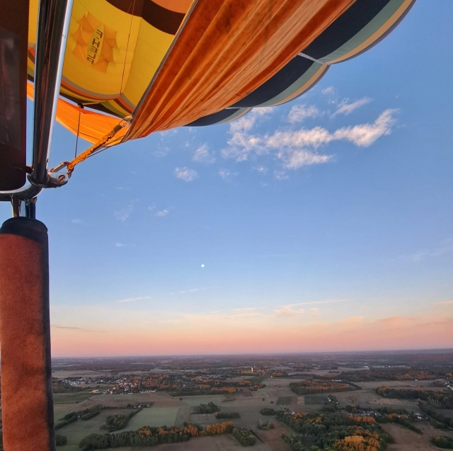  Vista dal cesto della mongolfiera