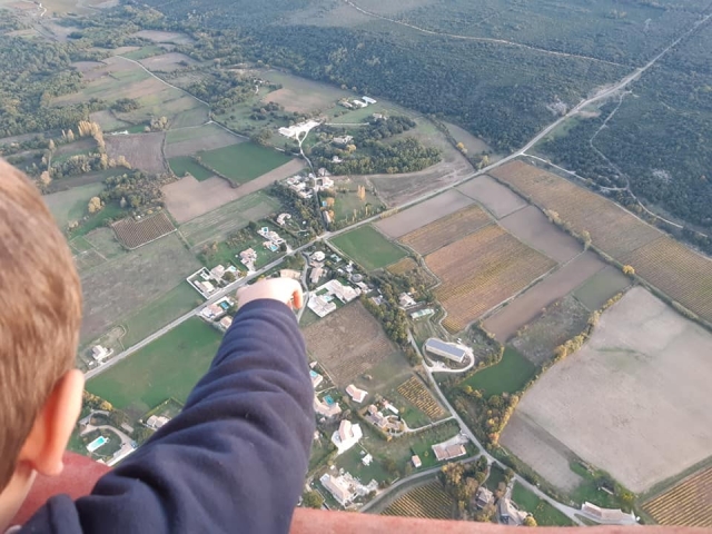  Una vista panoramica sospesa nel cielo 