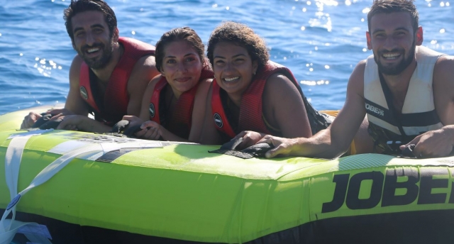  Towed buoy session on the Mediterranean Sea