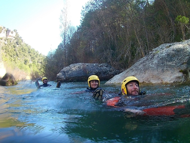  White water swimming in the canyon 