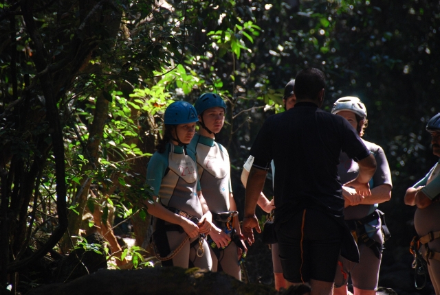  Briefing before the canyoning activity 