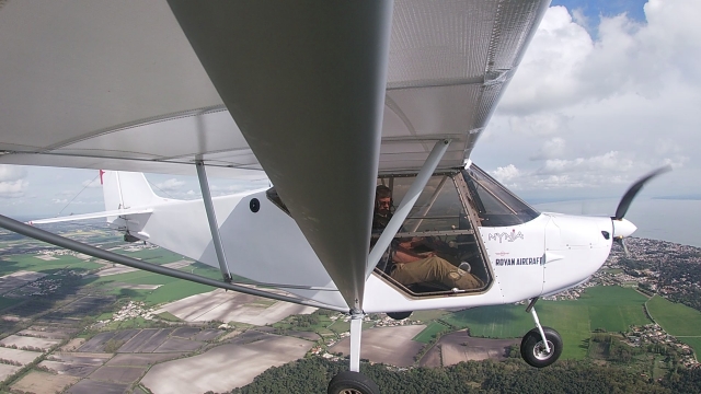  Flug im mehrachsigen ULM in Royan 