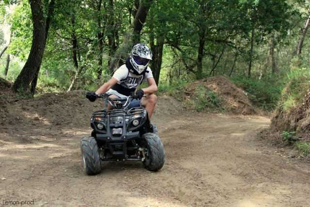 Holen Sie sich jede Menge Nervenkitzel auf einem Quad 