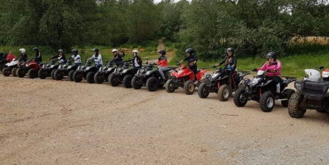 Début de l'excursion en quad dans le Jura
