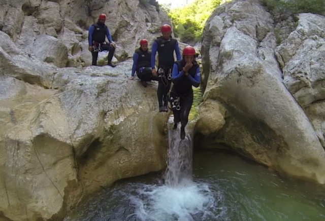  First natural slide before the start of a sensational adventure!