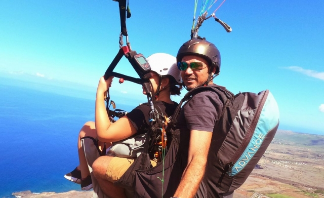 Vol en parapente à la Réunion