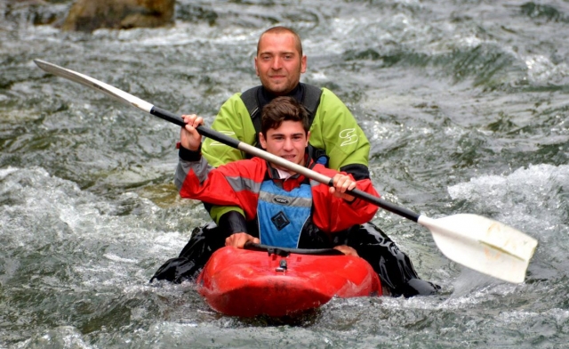 Zweisitzer-Kanu-Rafting 