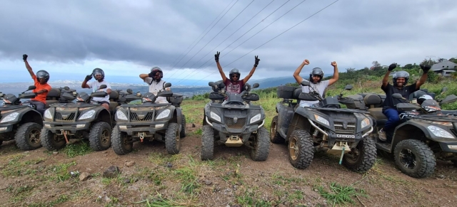  Quad-Ausflugsgruppe in Saint-Paul 