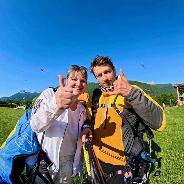 Votre moniteur pourra prendre sa Go Pro pour capturer vos meilleurs moments en parapente