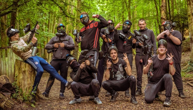  Come and let off steam on our paintball field 