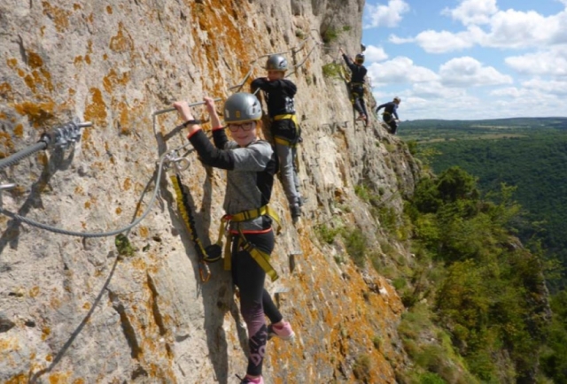  Via ferrata Liaucous 25 minutes from Millau