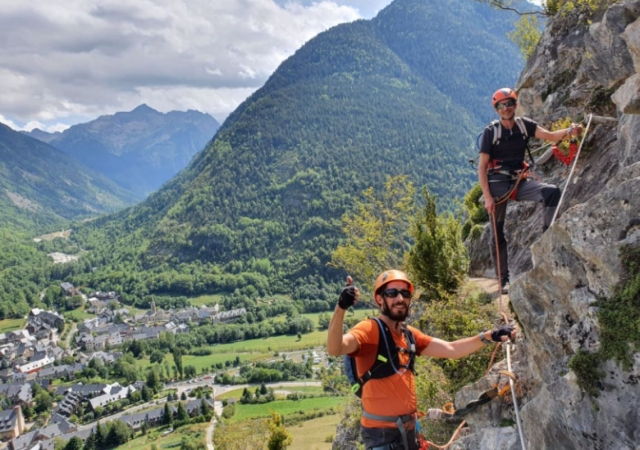  Il nostro maestro di via ferrata in azione 